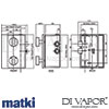 Matki EX05 I Linear Concealed Thermostatic Shower Dimensions